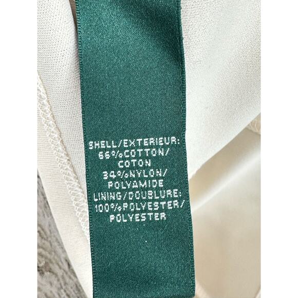 Lauren Ralph Lauren New! Knee Length Mini Dress Gold Lace Formal Cocktail Size 8 - Picture 6 of 12